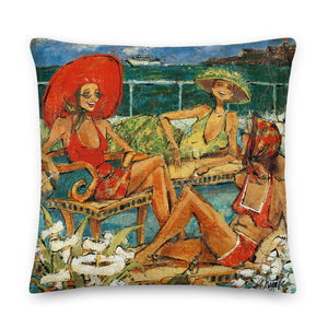 Women and Wine Pillows 22"x 22"