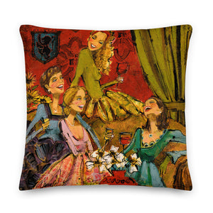 Women and Wine Pillows 22"x 22"