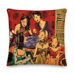 Women and Wine Pillows 22"x 22"