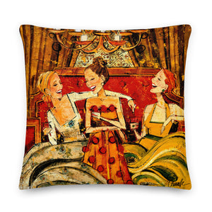 Women and Wine Pillows 22"x 22"