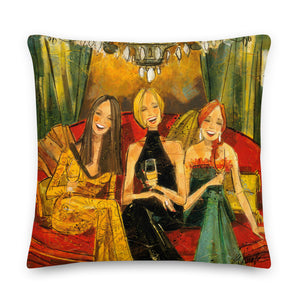 Women and Wine Pillows 22"x 22"