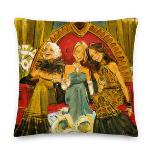 Women and Wine Pillows 22"x 22"