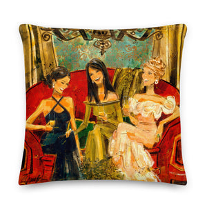 Women and Wine Pillows 22"x 22"