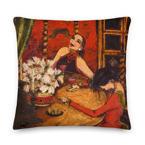 Women and Wine Pillows 22"x 22"