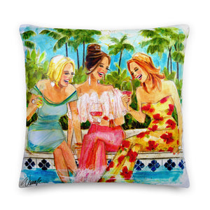 Women and Wine Pillows 22"x 22"