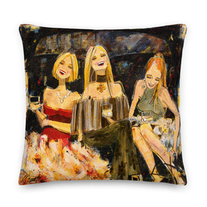 Women and Wine Pillows 22"x 22"