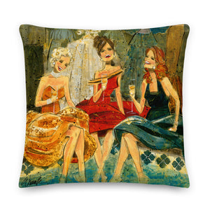 Women and Wine Pillows 22"x 22"