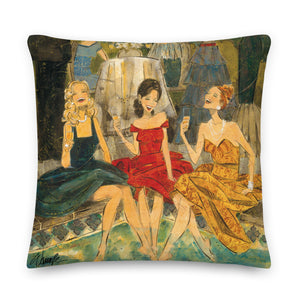 Women and Wine Pillows 22"x 22"