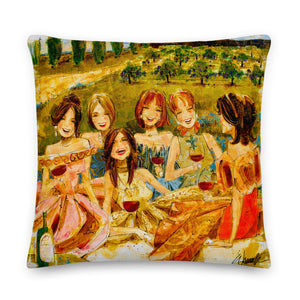 Women and Wine Pillows 22"x 22"