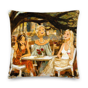 Women and Wine Pillows 22"x 22"