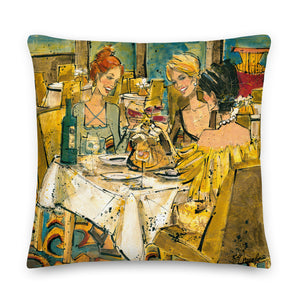 Women and Wine Pillows 22"x 22"